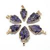 Natural Amethyst Pendants G-Q490-A06-1