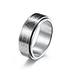 Viking Word 304 Stainless Steel Rotatable Finger Rings for Men FS-WGA52A7-03-1