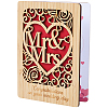 Wedding Bamboo Greeting Card AJEW-WH20060-11A-1