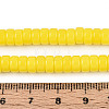 Opaque Solid Color Glass Beads Strands LS-GLAA-N026-3x6mm-03-4