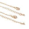 Brass Oval Link Chains Bracelets for Women BJEW-H611-01G-4