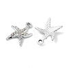 Animal Theme UV Plating Alloy Crystal Rhinestone Pendants ALRI-T012-07B-P-2