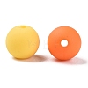 Rubberized Style Imitated Silicone Acrylic Beads MACR-T048-01C-07-2