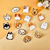 16 Pieces Acrylic Dog Brooch Pins Set JBR112A-3