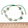 Natural & Synthetic Gemstone & Natural Malaysia Jade Chips Beads Braided Bead Bracelets BJEW-MZ00330-5