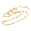 5MM Brass Pave Cubic Zirconia Oval Link Chain Necklaces NJEW-D324-01G-01-3