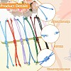 40Pcs 8 Colors Waxed Polyester Cord Bracelets Making AJEW-CJ00017-3
