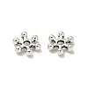 Flower Alloy Spacer Beads X-PALLOY-ZN152-AS-RS-2
