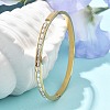 304 Stainless Steel Rhinestone Bangles for Women BJEW-Z092-08G-1