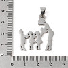 Mother's Day 304 Stainless Steel Pendants STAS-U002-04P-3