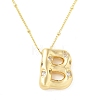 Brass Micro Pave Clear Cubic Zirconia Pendant Necklaces NJEW-Z038-01G-B-2