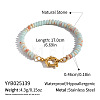Natural Amazonite Rondelle Beaded Bracelets OA9565-7-1