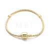 Brass Snake Chain Link Bracelets for Men Women BJEW-G736-06G-4