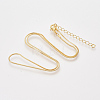 Brass Snake Chain Necklaces X-MAK-T006-10A-G-1