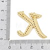Brass Micro Pave Clear Cubic Zirconia Pendants CU-CBA8481-01G-K-3