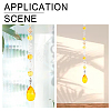 Glass Teardrop & Octagon Prisms Suncatchers Hanging Ornaments HJEW-CA0001-56-5