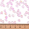 Baking Paint Transparent Colours Glass Round Beads SEED-L011-13A-05-4