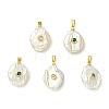 Natural Keshi Pearl Pendants PALLOY-JF05996-1