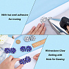 6Pcs Flower Glass Rhinestone Cabochons DIY-FG0010-18C-3
