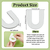 26Pcs Self-adhesive Felt U Shape Heel Sticker AJEW-OC0016-51-2