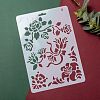 Plastic Reusable Drawing Painting Stencils Templates DIY-F018-B04-5