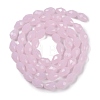Electroplate Imitation Jade Glass Beads Strands LS-EGLA-N013-J8mm-D01-2