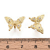 Brass Micro Pave Cubic Zirconia Beads KK-N276-07G-3