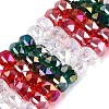 Electroplate Transparent Glass Beads Strands EGLA-N022-15A-B03-1