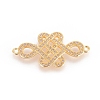 Brass Micro Pave Cubic Zirconia Links X-ZIRC-G125-06G-1