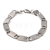 Tarnish Resistant 304 Stainless Steel Mariner Link Chain Bracelets BJEW-B078-52P-1