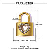 304 Stainless Steel Rhinestone Pendants X-STAS-OY015-43G-2