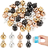 40Pcs 4 Colors Ion Plating(IP) 304 Stainless Steel Bell Charms STAS-DC0009-35-1