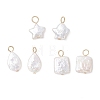 3Pcs 3 Styles Natural Keshi Pearl Pendants PALLOY-JF04240-1