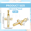 3Pcs Brass with Synthetic Opal Pendants KK-BC0015-77C-2