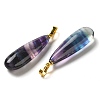 Natural Colorful Fluorite Pendants G-Q192-07G-05-2