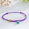 Synthetic Turquoise Bead Charm Bracelets IR3268-1-1