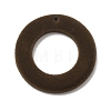 Flocking Opaque Resin Pendants RESI-K033-08A-1