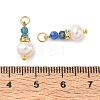3Pcs 3 Styles Faceted Natural Apatite & Kyanite and Potato Pearl Pandants PALLOY-JF06048-02-3