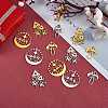 12Pcs 6 Style 201 Stainless Steel Pendants STAS-SZ0002-12-3