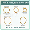 4 Styles Brass Jump Rings KK-SC0005-49G-2