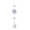 Glass Flower Hanging Ornaments PW-WG452EB-03-1