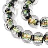 Handmade Foil Glass Beads Strands FOIL-Q002-01A-04-3
