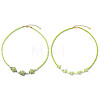 2Pcs 2 Styles Ocean Turtle Starfish Synthetic Turquoise & Natural Pearl & Glass Seed Beaded Necklaces NJEW-JN06130-03-2