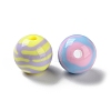 Two Tone Opaque Acrylic Beads X-SACR-I005-07A-2