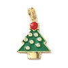 Christmas Brass Micro Pave Cubic Zirconia Pendants LS-KK-K305-07C-02-1
