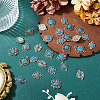 Tibetan Style Alloy with Resin Imitation Turquoise Connector Charms FIND-TAC0035-47AS-11-5