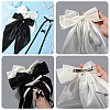 6 Styles Bowknot Polyester Hair Barrettes PHAR-SP0001-22A-3
