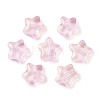 Transparent Spray Painted Glass Beads X1-GLAA-NH0003-01C-1