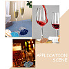 18Pcs 18 Colors Polycotton Tassel Fan Shape Wine Glass Charms AJEW-BC0003-93-7