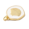 Rack Plating Brass Enamel Pendants KK-R144-01G-03-3